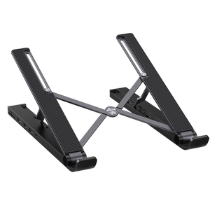 绿联Type-C扩展坞拓展笔记本电脑支架HUB多接口HDMI显示器转接头USB分线器折叠收纳便携式托架桌面放置散热架