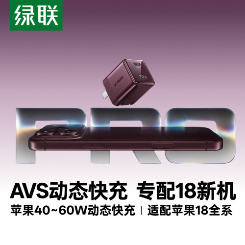 【18新AVS协议】绿联60W动态快充