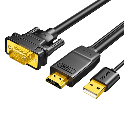 绿联hdmi转vga线电脑连接显示器