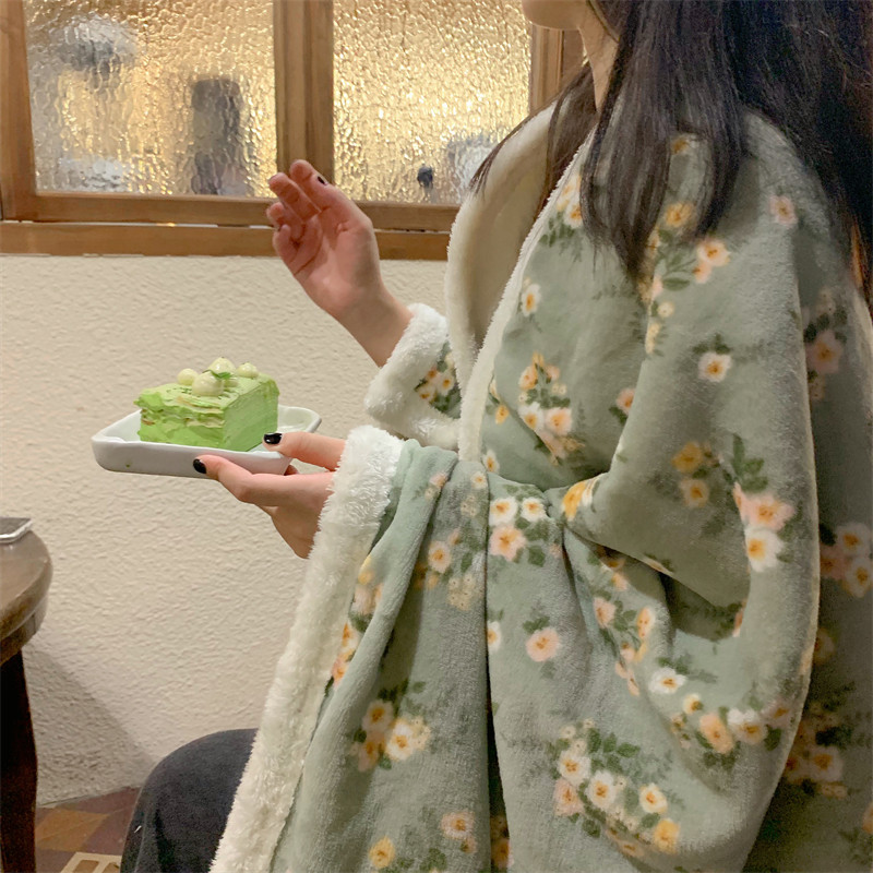 复古田园碎花牛奶绒秋冬保暖毛毯羊羔绒小毯子休闲毯办公室午休毯,床上用品,休闲毯/毛毯/绒毯,淘宝优惠券,粉丝福利购,淘宝优惠卷