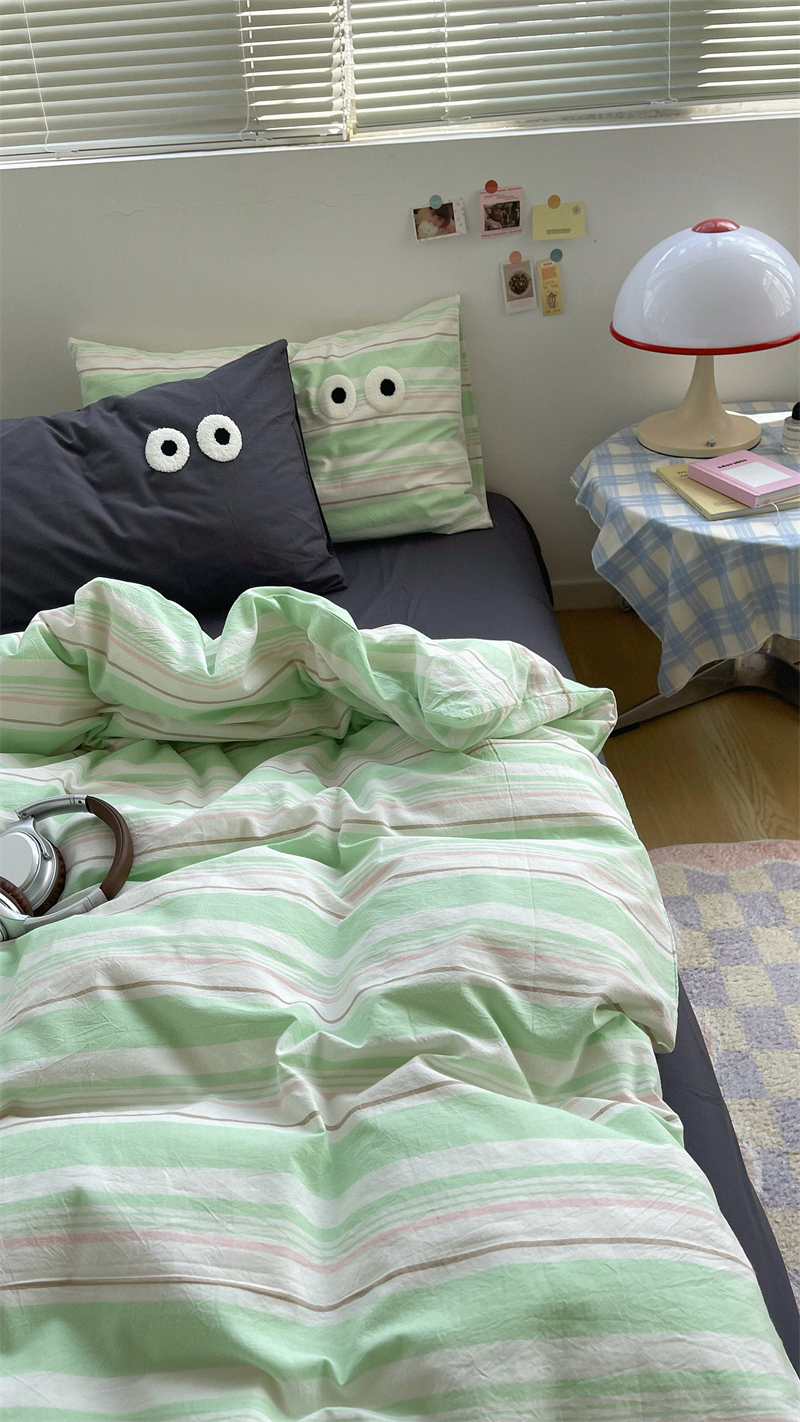 床单床笠四件套纯棉ins