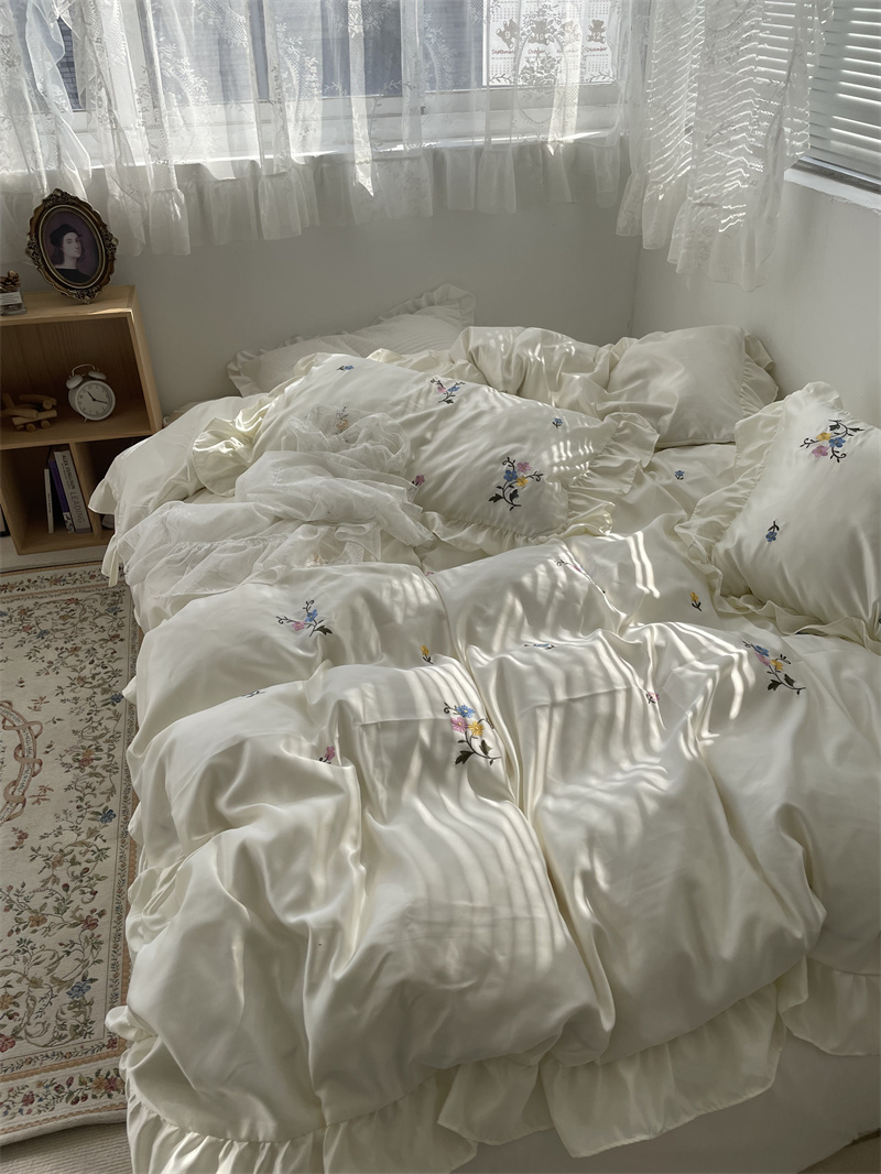 水洗冰丝仿真丝床单被套床上用品