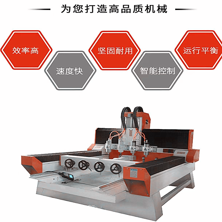 全自动数控圆雕机dh-1625双头石材雕刻机  碑文碑石圆柱浮雕 异型