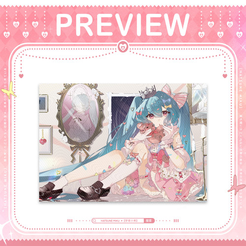 初音未来miku同人谷子吧唧立牌