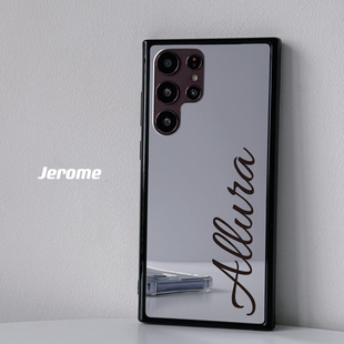 网红s23ultra简约软壳 a55全包套a53防摔s24个性 a54 女款 三星s23手机壳note20镜面定制s22ultra高级感s21新款