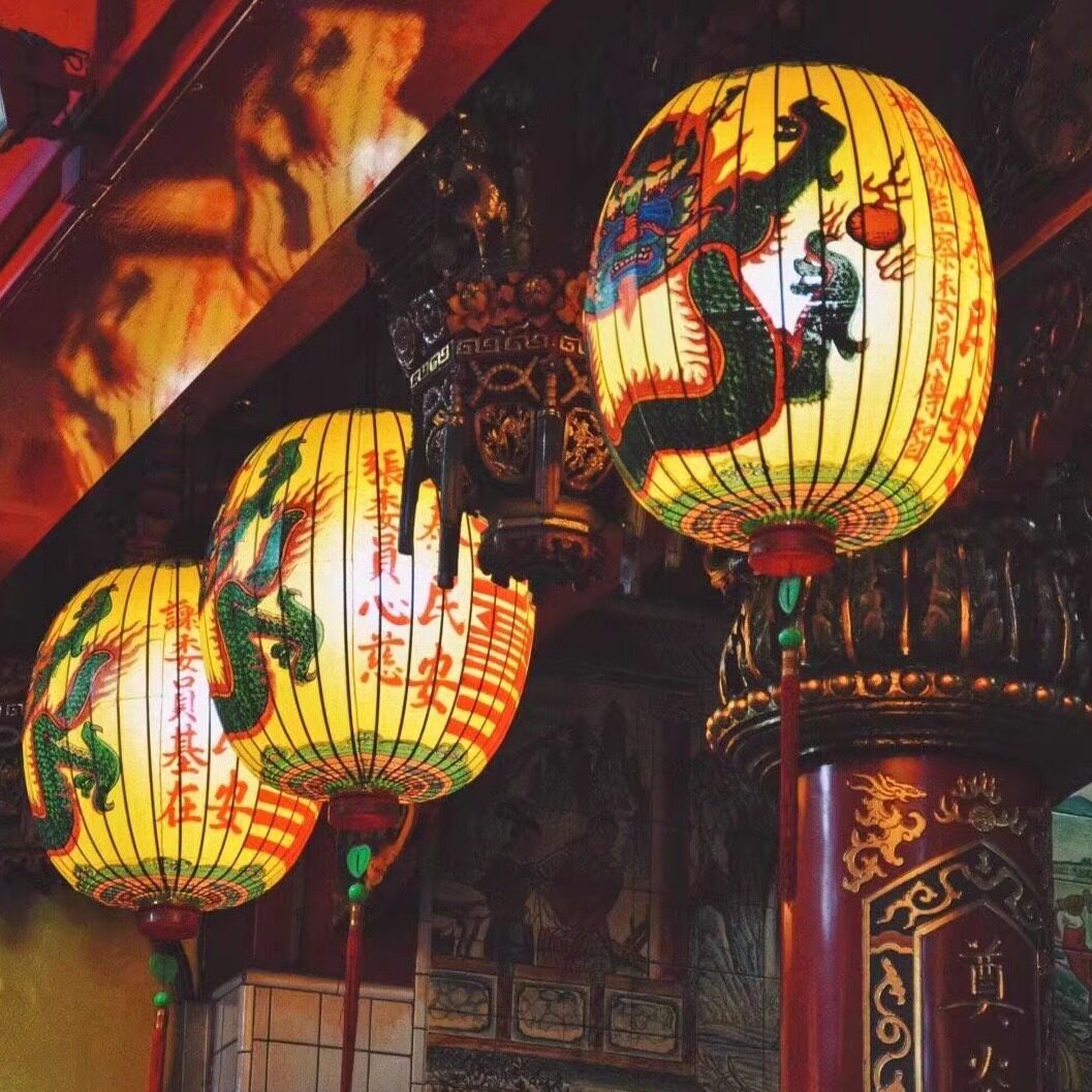 写字台湾庙宇灯笼订制 龙防水防晒棉布祭祖供神道观住宅法事法会