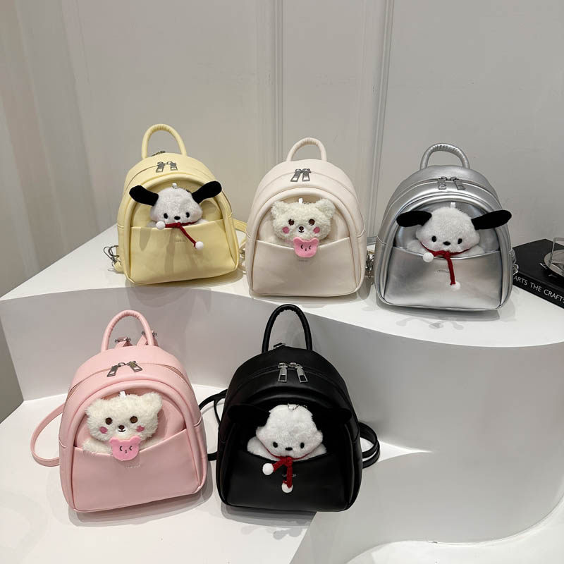 儿童小书包迷你幼儿园宝宝背包男女童超轻外出纯色亲子出游双肩包