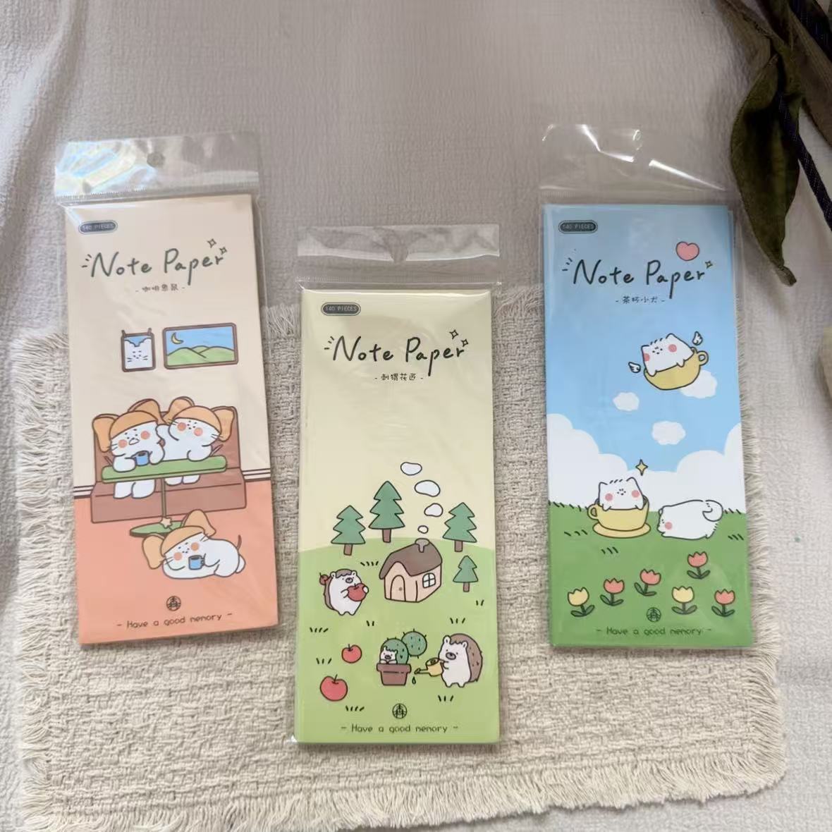 infeel me英菲刺猬花匠便签本茶杯小犬咖啡象鼠卡通动物便利贴图片