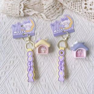 青壹坊MOLLY星梦奇缘小夜灯钥匙扣塑料卡通可爱挂件少女心发光