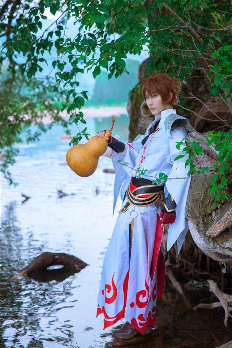 王者农药李白cos服青莲剑仙新皮荣耀cosplay服装送裤子王者荣耀