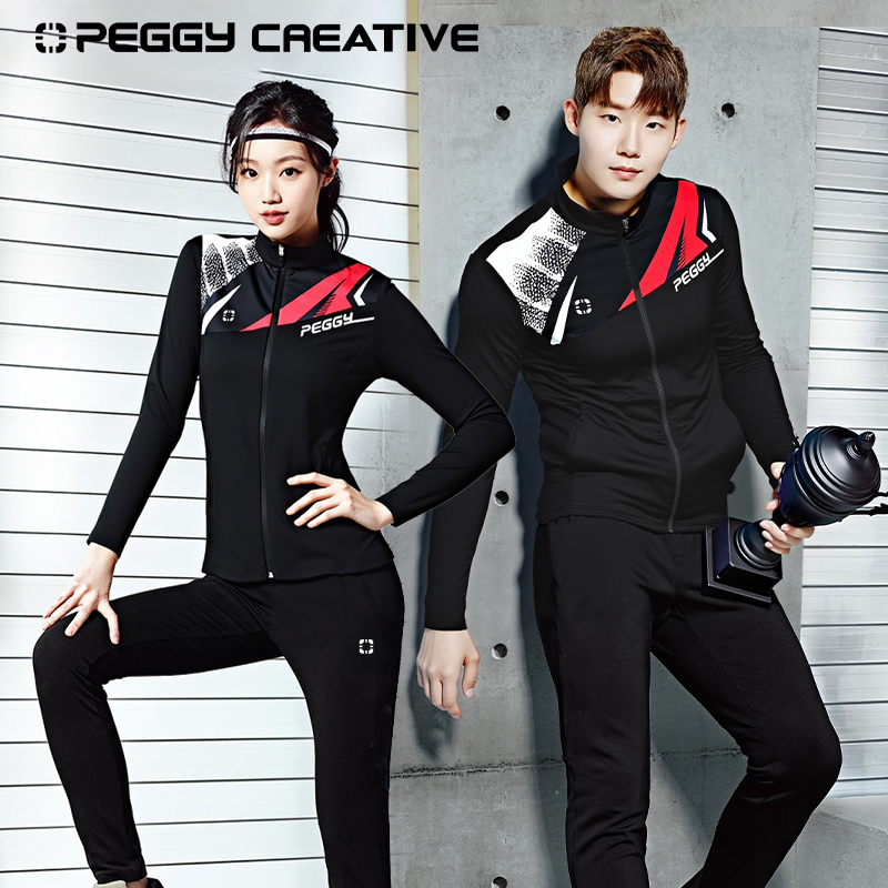 佩极羽毛球服新款户外男女款外套上衣长袖运动套装长裤子跑步训练