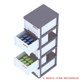 5层多功能收纳柜 储物柜 汽车美容五层毛巾柜 立式 简易塑料收纳柜