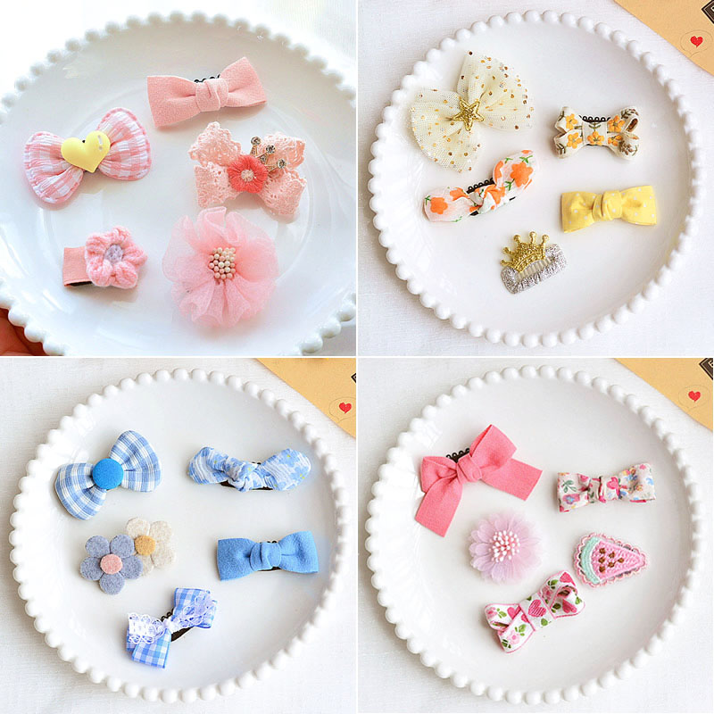 汗毛夹婴儿新生儿发饰胎毛小发卡