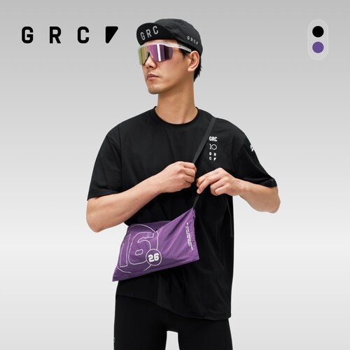 GRC新款10周年反光徽标斜挎包户外公路自行车骑行随身单肩补给包