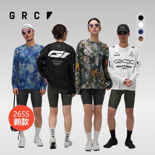 GRC新款crew通勤春秋Utilitee机能长袖T恤休闲运动骑行服上衣男女
