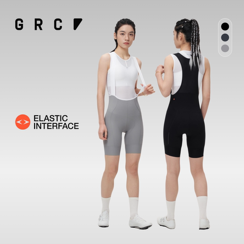 GRC春夏新款TECH骑行服双箭头背带短裤山地公路车自行车骑行裤女