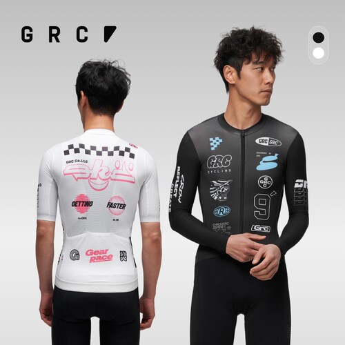 GRC夏季CMYK锋芒疾行骑行长袖上衣短袖山地公路车自行车骑行服男