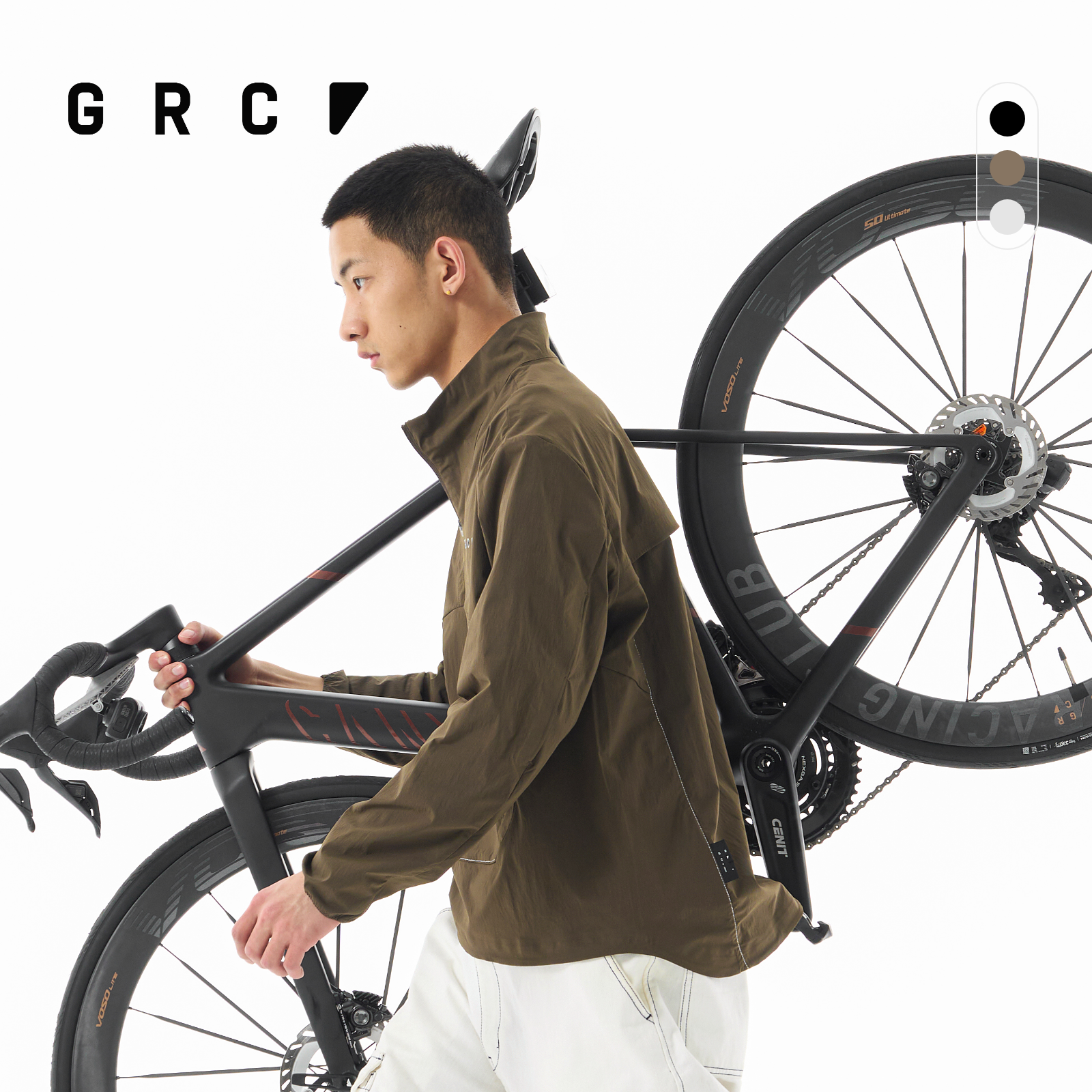 GRC GoFriend通勤系列半开套头公路车风衣防水防风骑行服外套上衣