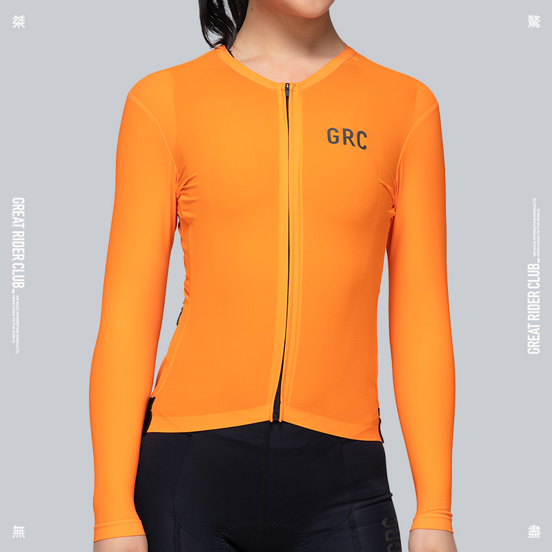 grc桀骜无尽纯色防晒长袖骑行服