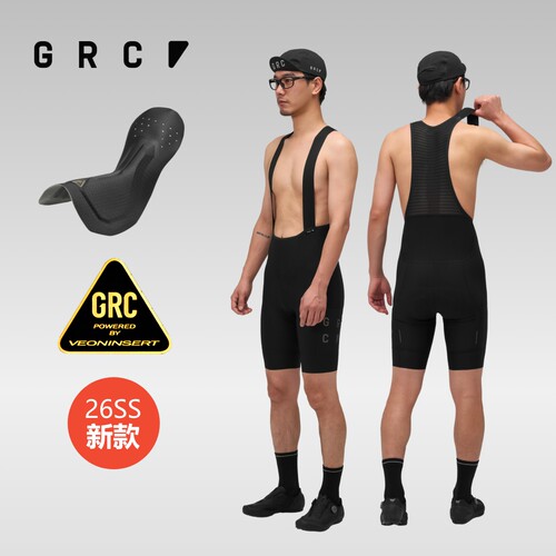 GRC春夏新款CLASSIC经典口袋背带短裤工学坐垫公路自行车骑行裤男