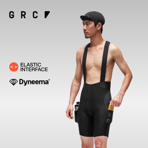 GRC春夏双箭头背带骑行短裤