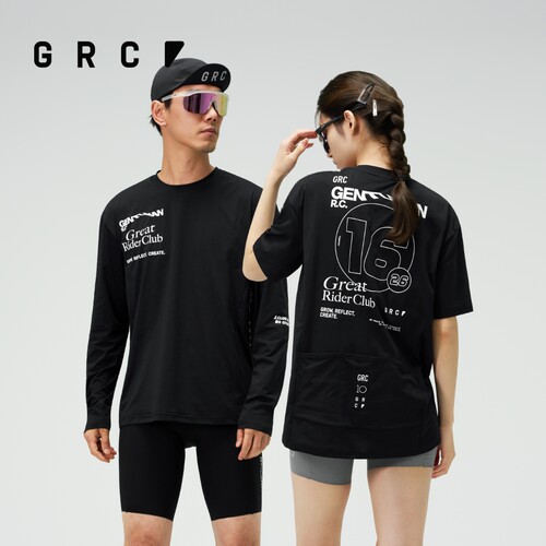 GRC春夏新款10周年通勤骑行服休闲运动长袖T恤口袋短袖上衣男女