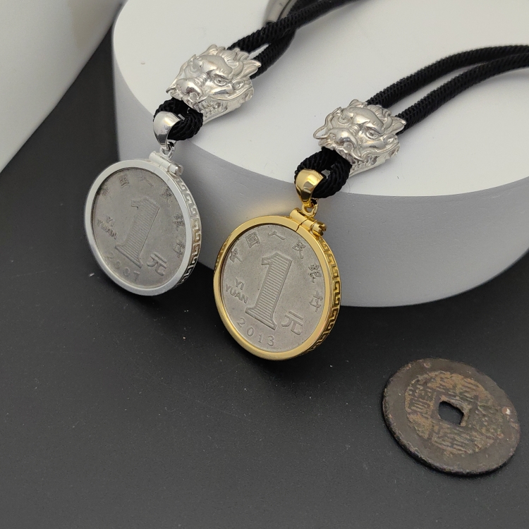 925银新鲜出炉铜钱空托现货现