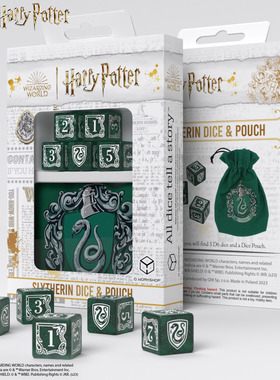 帝企鹅桌游 Q Workshop 哈利波特 骰子 斯莱特林 绿色5D6+袋 现货