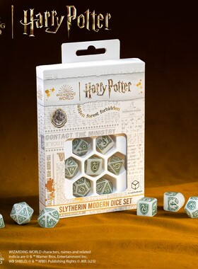 帝企鹅桌游 Q Workshop 哈利波特 跑团 骰子 斯莱特林 白色 现货