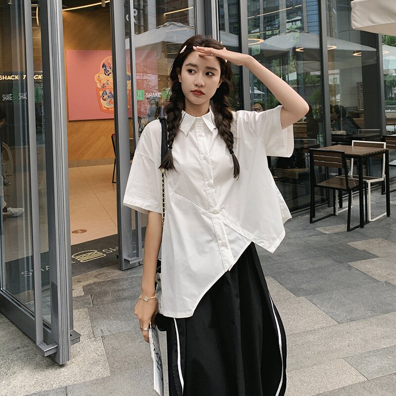 红色娃娃领连衣裙女2025春夏新款大码宽松甜美小个子百褶衬衫裙子,女装运动套装,浙宝285（原212）
