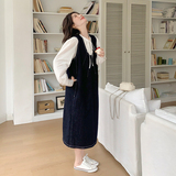简约甜美牛仔套装ZB285-1908-单背带裙P110-K170套装P155-K228，女装套装/套裙，浙宝285（原212）