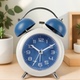汉时时尚 简约学生用静音打铃闹钟卧室现代儿童桌面夜光时钟HA18