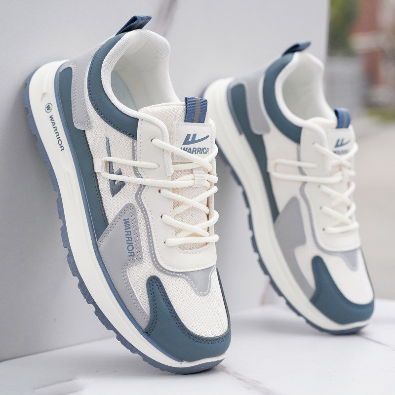 回力男鞋2026春季新款透气网面运动鞋男款厚底轻便防滑开车休闲鞋