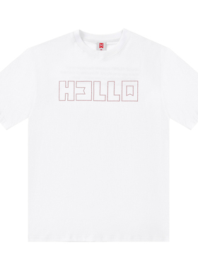 H3LLO FLAG 杀戮连锁 烫钻Tee    说唱街舞滑板T恤hiphop美式短袖