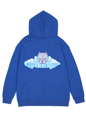 H3LLO FLAG美国恶霸犬American Bully拉链卫衣 宽松帽衫休闲连帽