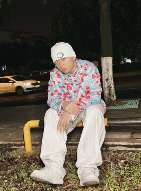 H3LLO FLAG 南海岸South Beach头套幽灵迷彩长袖衬衫 宽松休闲