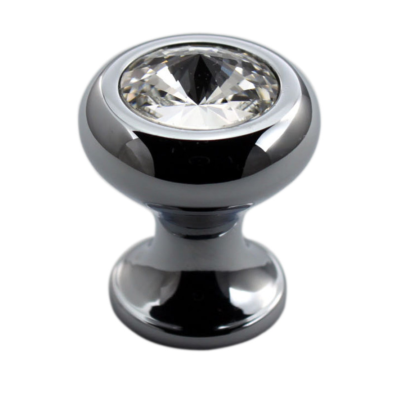 台湾钻石款现代简约欧式衣柜鞋柜抽屉黄铜水晶柜门拉手把手C14