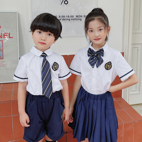 藏蓝条纹中小学生演出主持领带