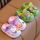 男女童宝宝洞洞鞋 夏季 儿童拖鞋 室内防滑小孩卡通凉拖鞋 妙优童