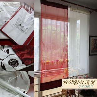 外貿(mào)升降簾米白酒紅色提拉氣球簾 廚房衛(wèi)生間門簾半簾隔斷飄窗簾