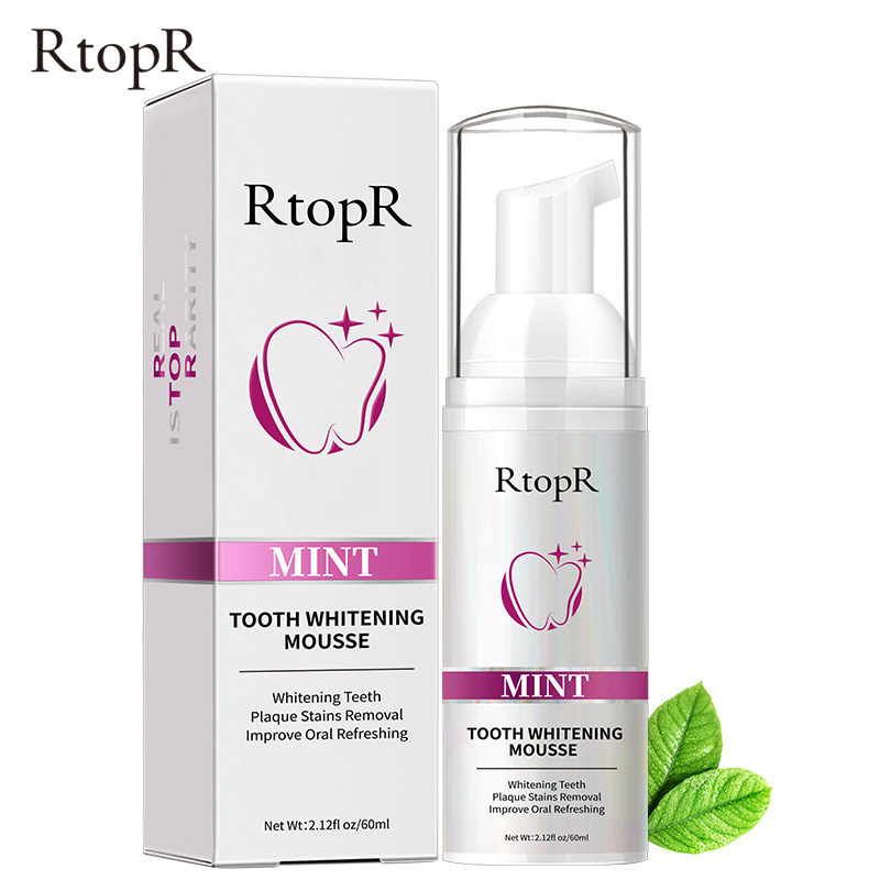 60mlRtopR洁牙慕斯牙齿清洁泡沫Tooth Whitening Mousse 跨境