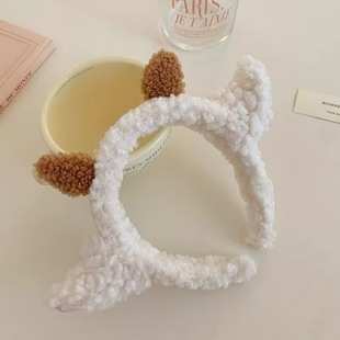 卡通搞怪可爱毛绒小羊发箍新款网红同款小羊角头箍甜美女洗脸