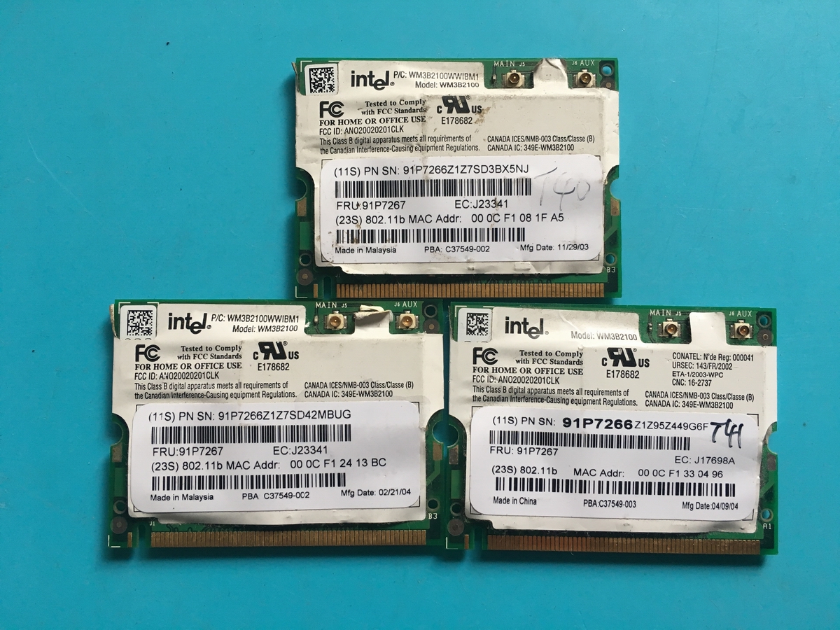 原装IBM X31 R50 R51 T42 T41 T40 R52 T43 内置无线网卡!