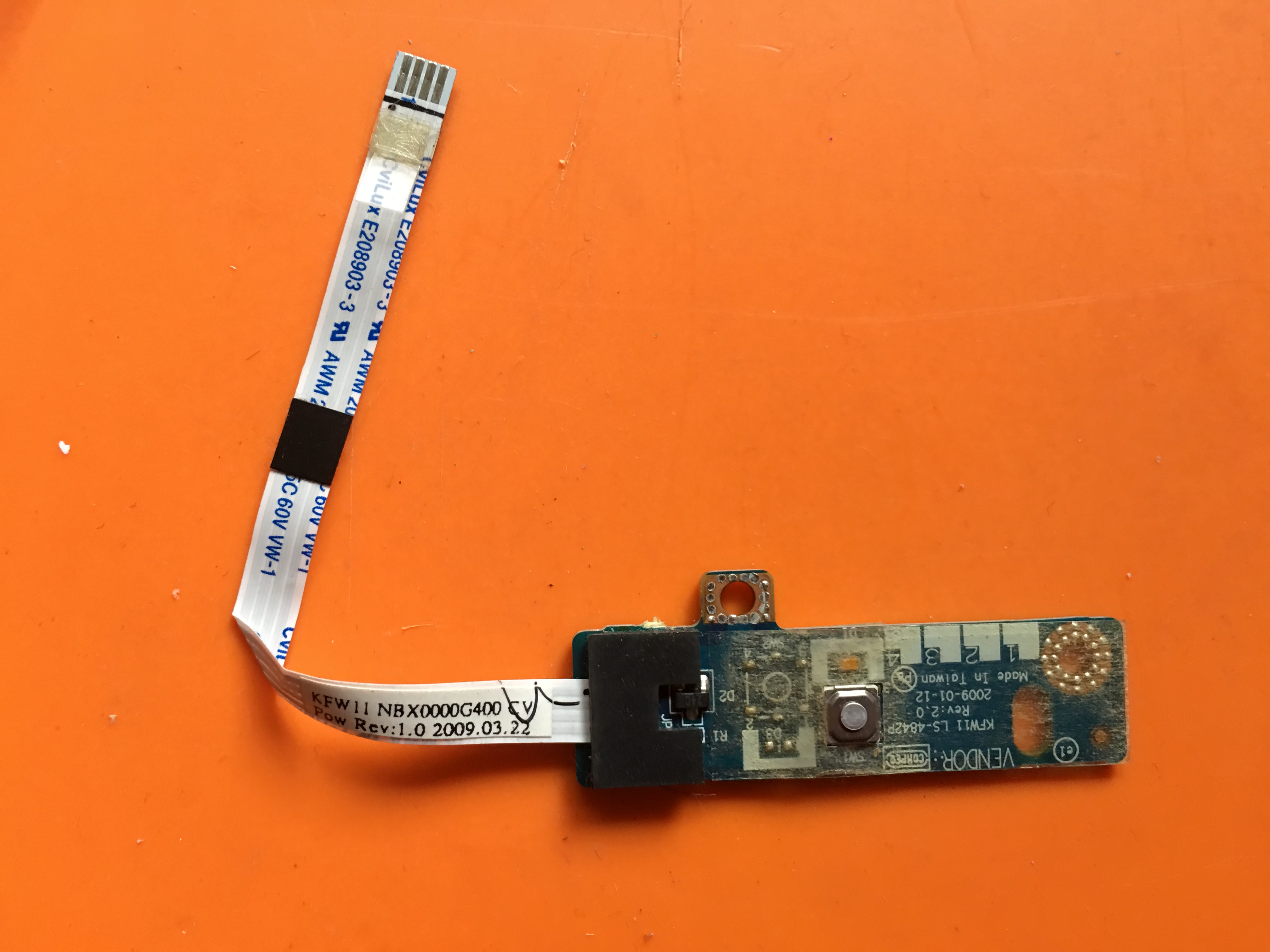 戴尔1427 FT02笔记本开关机按键板