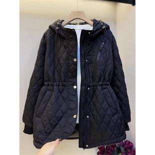 连帽棉服外套女显瘦胖妹妹胖mm宽松洋气减龄 2025秋冬新款 大码 女装