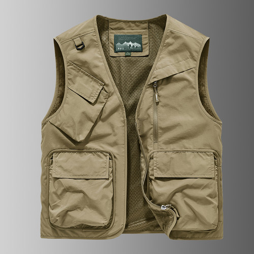 无领马甲男女同款时尚宽松版型