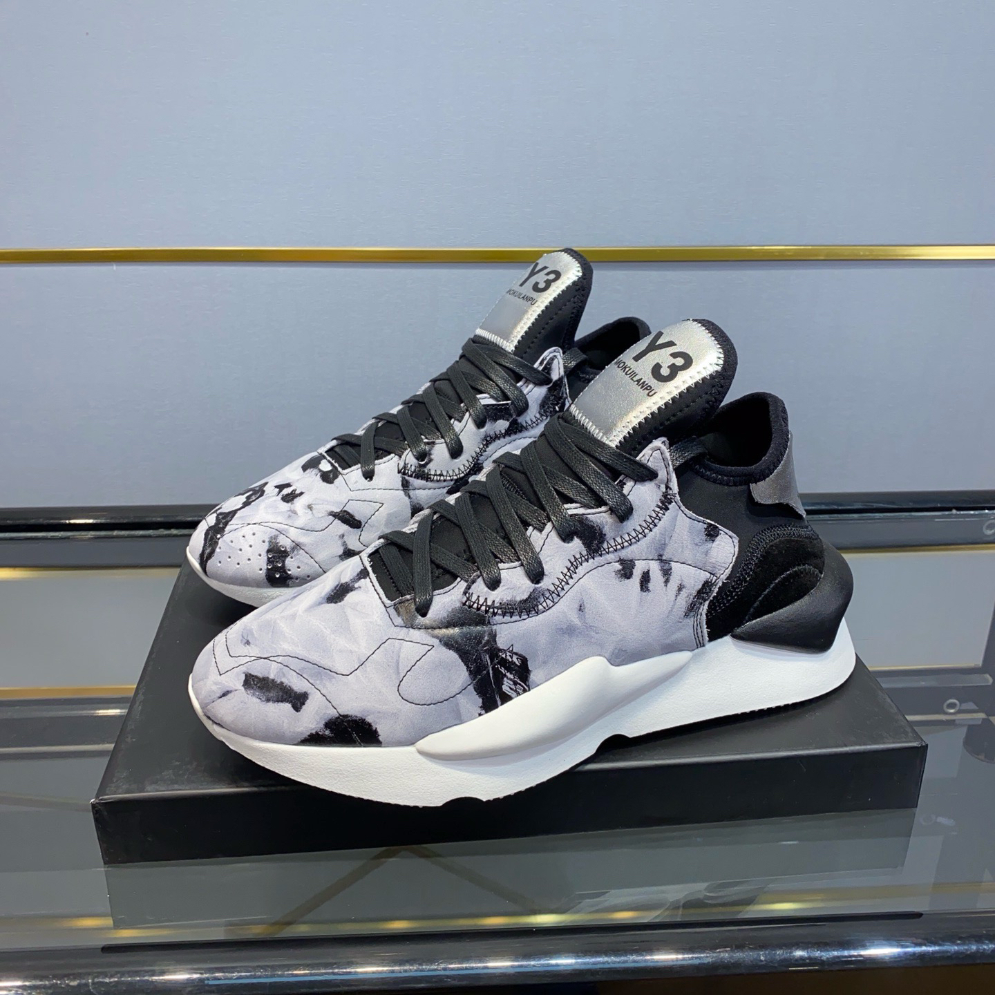 专柜代购新款黑武士Y3运动鞋男韩版休闲老爹鞋内增高情侣跑步鞋女