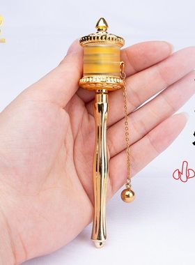 转金筒手摇小挂件多色多尺寸