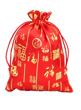 中国红福字节日活动喜庆首饰袋