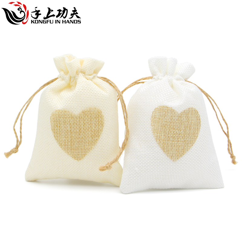 小爱心抽绳束口珠宝物件首饰袋